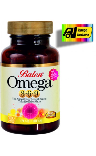 Balen Omega 3-6-9 Yağ Asitleri 1585 mg 100 Softjel kapsül **KARGO BEDAVA**
