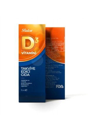 Balen D3 Vitamini Sıvı Takviye Edici Gıda 20 ml &hellip;