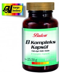 Balen B Vitamin Kompleksi Kapsül 425 Mg* 60 Kapsül KARGO BEDAVA…