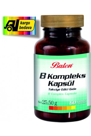 Balen B Vitamin Kompleksi Kapsül 425 Mg* 60 Kapsül KARGO BEDAVA…