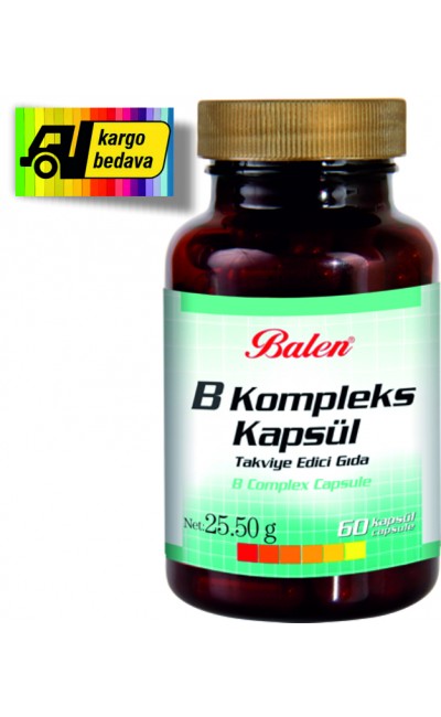 Balen B Vitamin Kompleksi Kapsül 425 Mg* 60 Kapsül KARGO BEDAVA