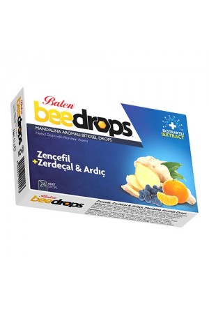 Balen Beedrops Zencefil + Zerdeçal Ve Ardıç Ekstraktlı Pastil 24 ad Pa&hellip;