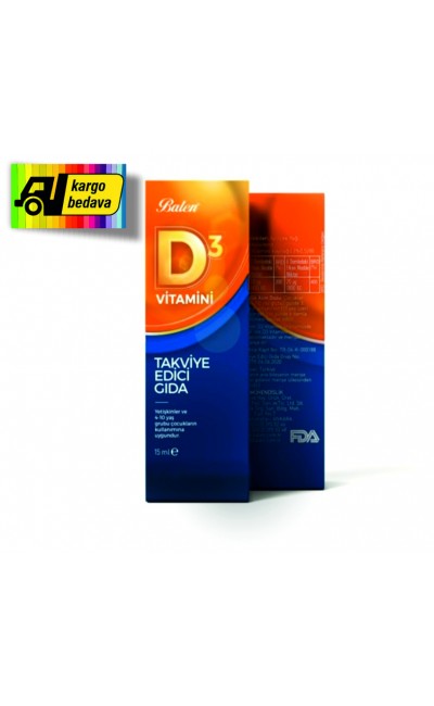 Balen D3 Vitamini Sıvı Takviye Edici Gıda 20 ml **KARGO BEDAVA**