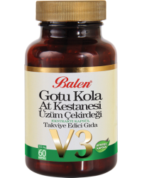 Balen Gotu Kola & At Kestanesi&Üzüm Çekirdeği Ekstraktı Kapsül 