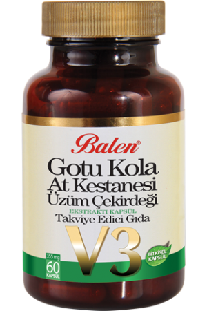 Balen Gotu Kola & At Kestanesi&Üzüm Çekirdeği Ekstraktı Kaps�&hellip;