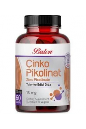 Balen Çinko Pikolinat 325 MG*60 KAPSÜL &hellip;