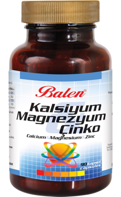 Balen Kalsiyum Magnezyum Çinko Karışımı 709 MG 90 Kapsül 