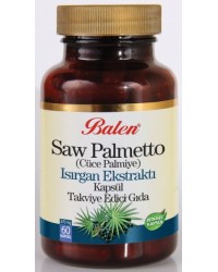 Balen Saw Palmetto ( Cüce Palmiye) Isırgan Ekstraktı 375 Mg * 60 Kapsül 