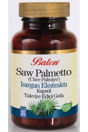 Balen Saw Palmetto ( Cüce Palmiye) Isırgan Ekstraktı 375 Mg * 60 Kapsü&hellip;