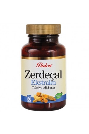 Balen Zerdeçal Ekstraktı Kapsül 325MG* 60 Kapsül &hellip;