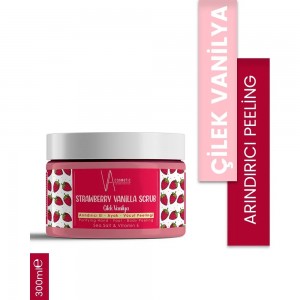 VA COSMETIC SCRUB ÇİLEK-VANİLYA 300 ML **Kargo Bedava**