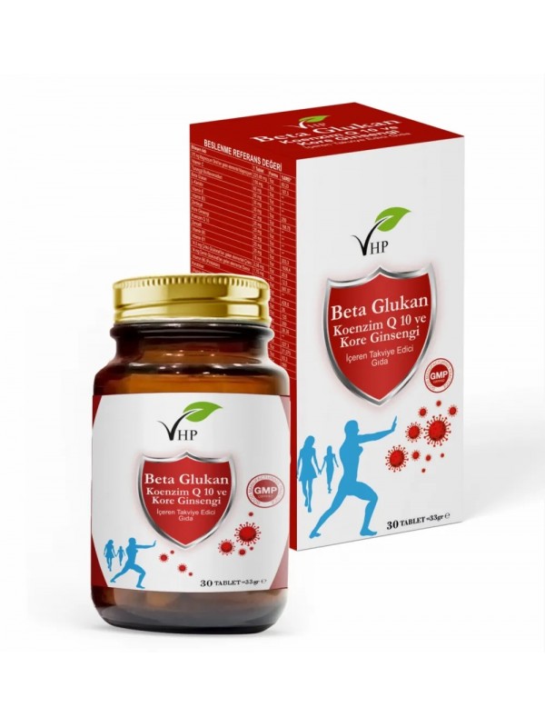 VHP BETA GLUKAN KOENZİMQ10 VE GİNSENG 30 TABLET