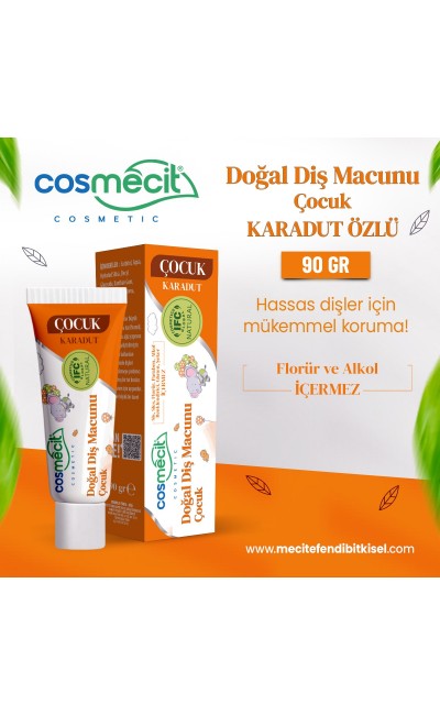 Mecitefendi Cosmecit Çocuk Doğal Vegan Diş Macunu 90 Gr