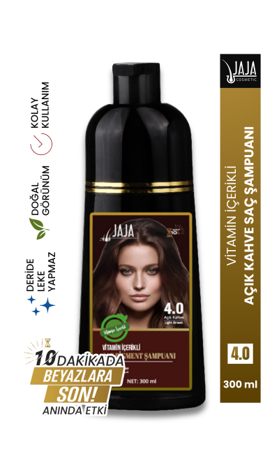 JAJA 4,0 AÇIK KAHVE SAÇ PİGMENT ŞAMPUANI 300 ML no:4,0