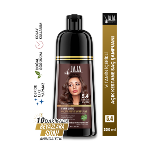 JAJA 5,4 AÇIK KESTANE SAÇ PİGMENT ŞAMPUANI 300 ML NO:5,4