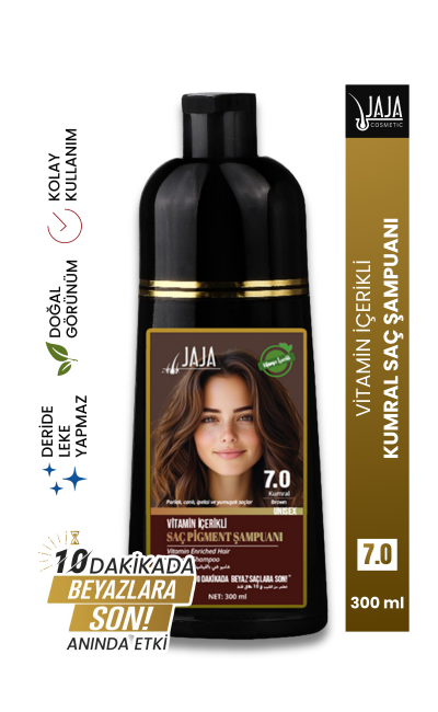 JAJA 7,0 KUMRAL SAÇ PİGMENT ŞAMPUANI 300 ML