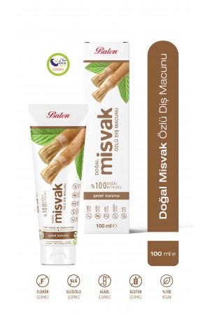 Balen Doğal Misvak Özlü Diş Macunu  100 ML&hellip;