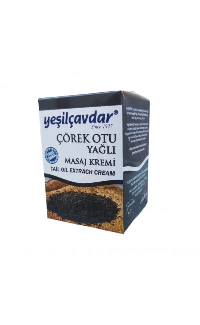 Yeşilçavdar Çörek Otlu Yağlı Masaj Kremi 100 ml **KARGO BEDAVA**