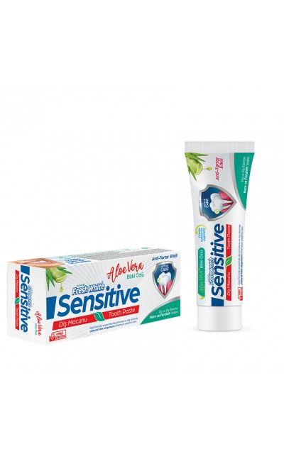 Fresh White Diş Macunu Sensitive Aloe Vera 90 Gr