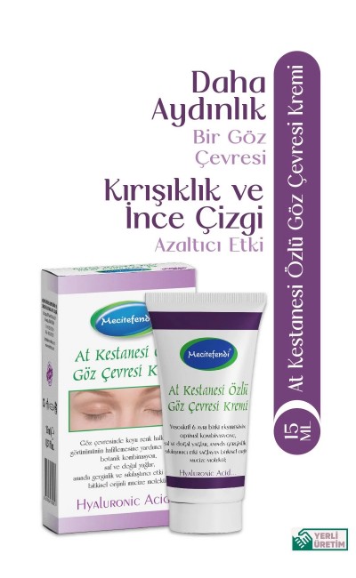 MECİTEFENDİ AT KESTANESİ ÖZLÜ GÖZ ÇEVRESİ KREMİ 15 ML 