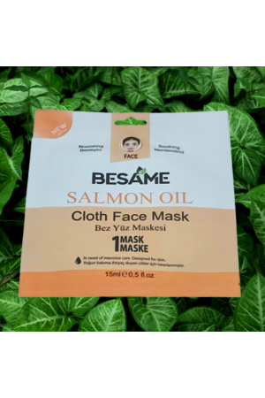 Besame Salmon Oil Omega3 Nem Bombası Bez Yüz Maskesi Besleyici Nemlendir…