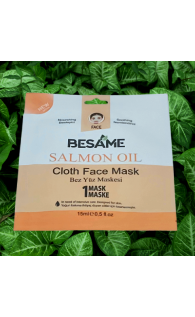 Besame Salmon Oil Omega3 Nem Bombası Bez Yüz Maskesi Besleyici Nemlendirci 