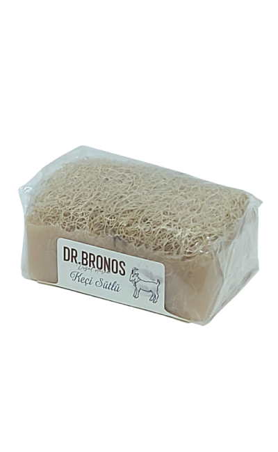 DR. BRONOS Kabak Lifli Keçi Sütlü Sabun El Yapımı %100 Doğal  