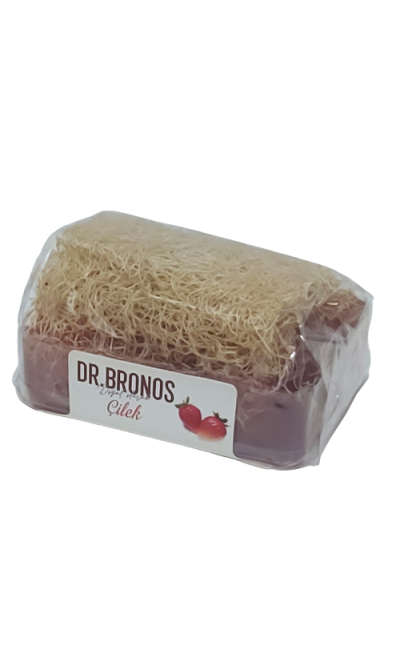DR. BRONOS Kabak Lifli Çilekli Sabun El Yapımı %100 Doğal 