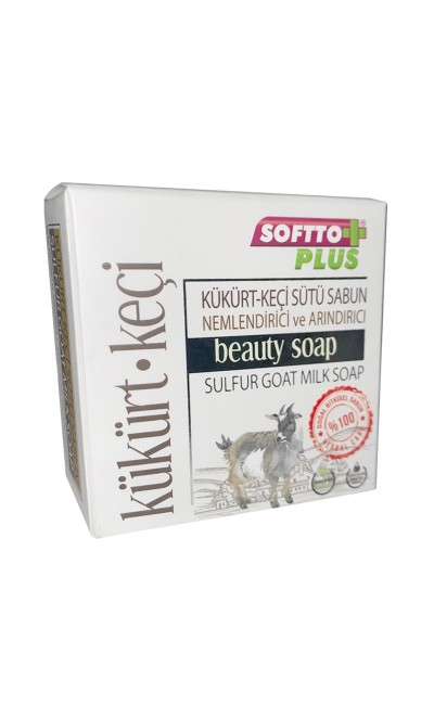 Softto Plus Kükürt Keçi Sütü Özlü Sabun Nemlendirici ve Arındırıcı 100 gr 